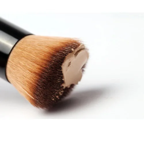 Venta caliente, brocha de maquillaje individual, cabezal plano oblicuo, brocha para base, crema Bb, brocha correctora, colorete, herramienta de belleza, fabricante, venta directa
