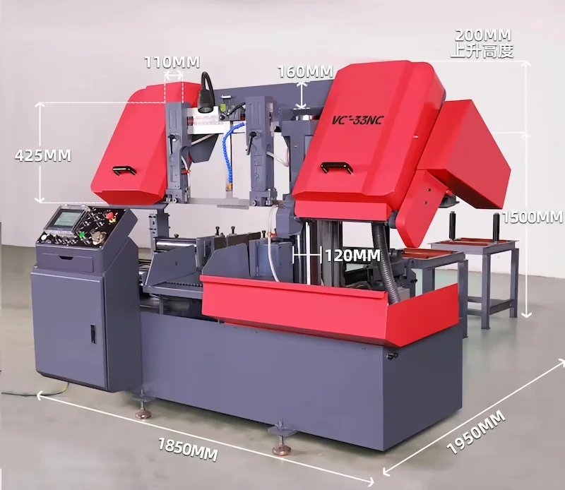 CNC Full automatic metal cutting band saw machine