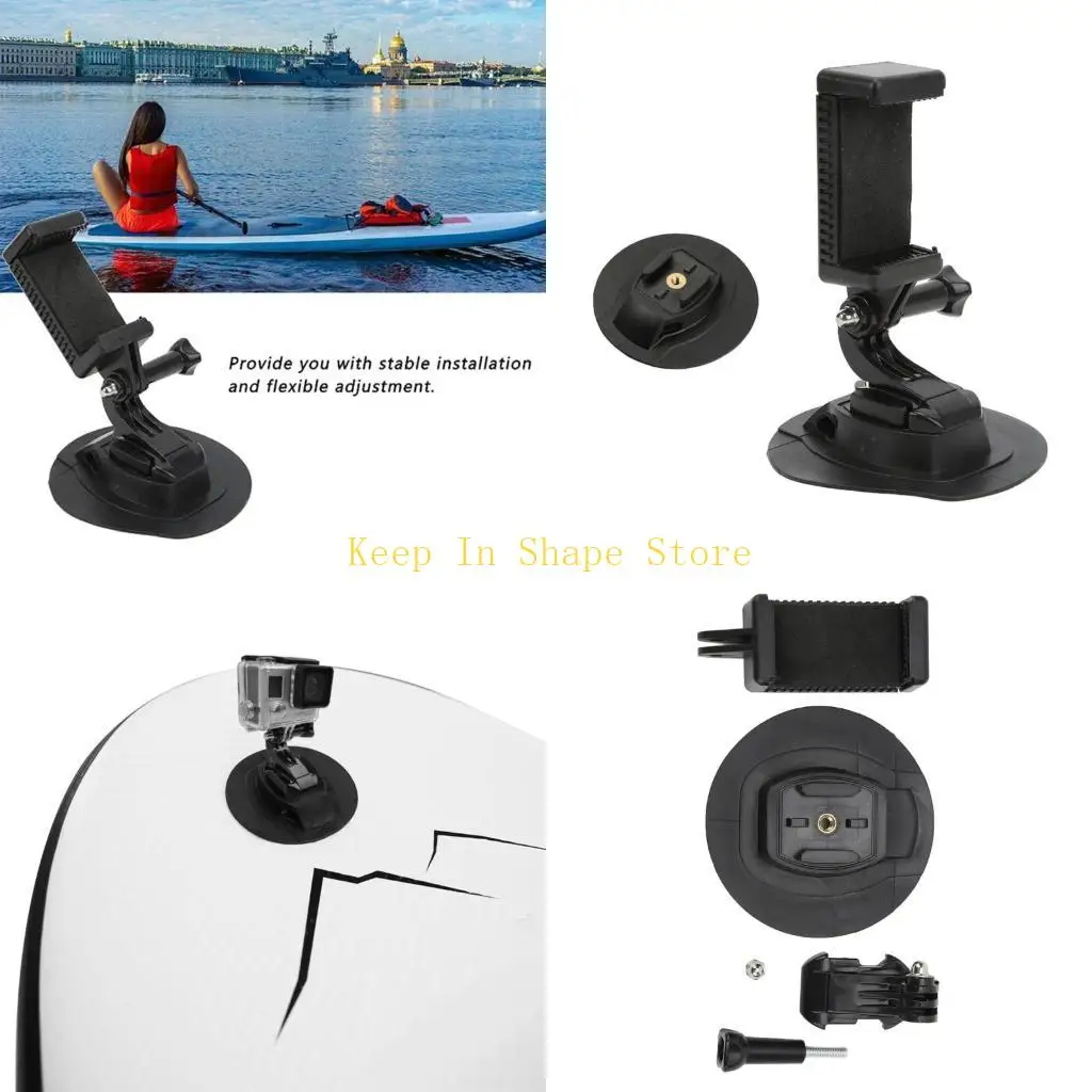 

U1JC прочная серфинга для серфинга камеры камеры монталь базы Sups Paddle Board Fixing Cracket для спортивной фотографии на
