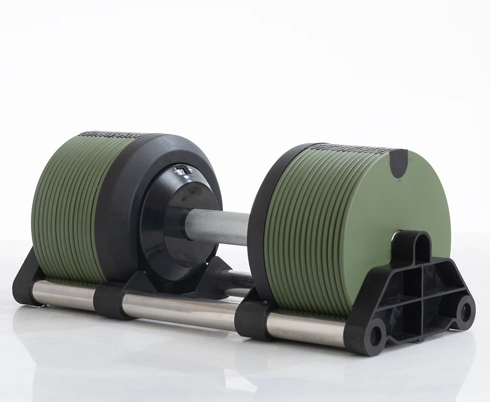 Nuevo Mancuerna ajustable con pintura en aerosol de 20kg - 36kg con incrementos de 1kg para culturismo, mancuerna personalizada ajustable