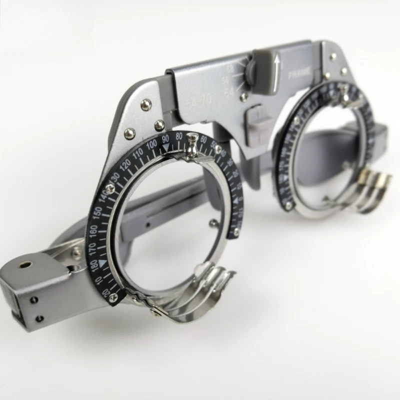 

Test frame, ultra-light, metal frame, adjustable pupil distance 54~ 70mm optometry test frame