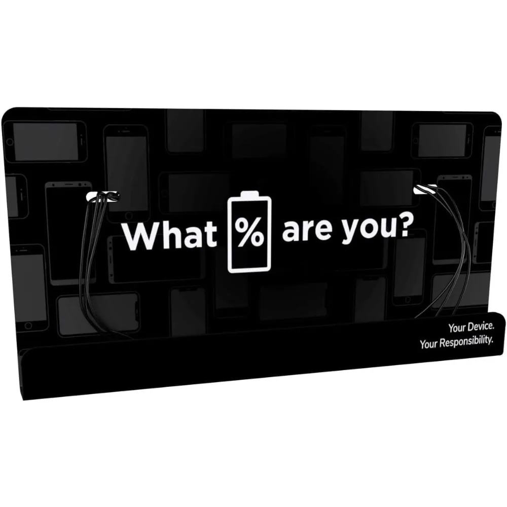 

Зарядная станция для портативного устройства — черная графика (настенный монтаж)