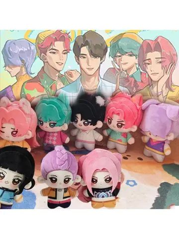 YENI Anime Kpop Demon Hunters Peluş Sevimli K-POP Kaplan Peluşlar Yumuşak Dolması Masa Dekorasyon Bebek Oyuncak Hayranları Hediye Parti Iyilik