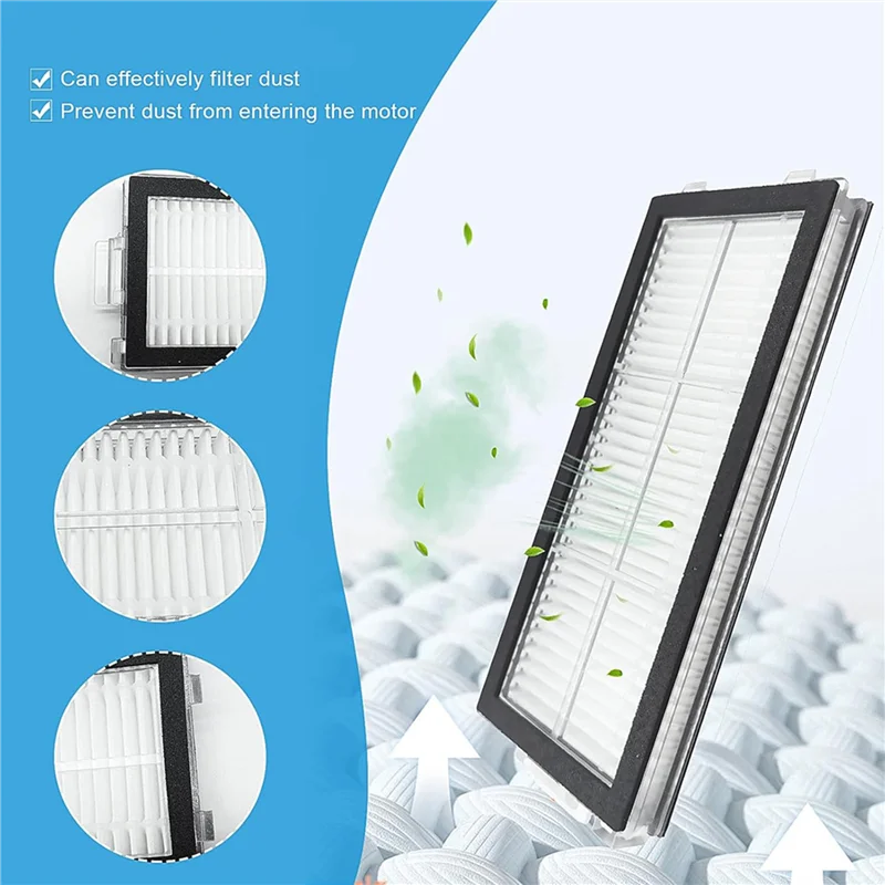 

B84B-2 Set For Roborock Qrevo Master Vacuum Cleaner Main Side Brush HEPA Filter Mop Cloth Dust Bags Replacement Parts