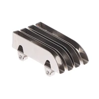 4pc Stainless Steel Pulley 5mm Glass Sliding Door Wheel Clamp Track Roller Runner For Display Cabinet Mobile Counter Repair Part 5