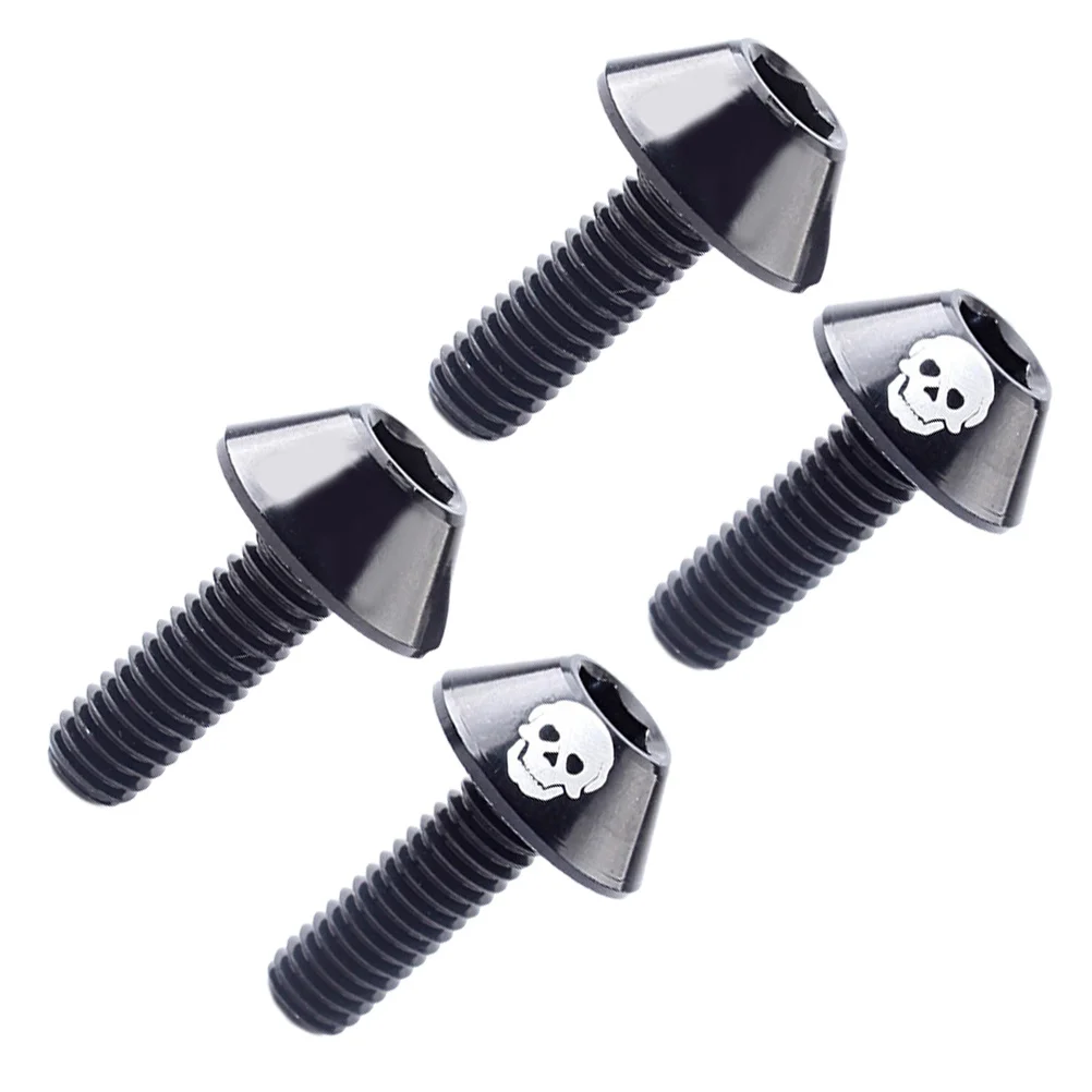 

4pcs Aluminum Alloy For Road Cycling Bolt Mountain Bike Cycling Brakes Fastening Hardware Replacement Part