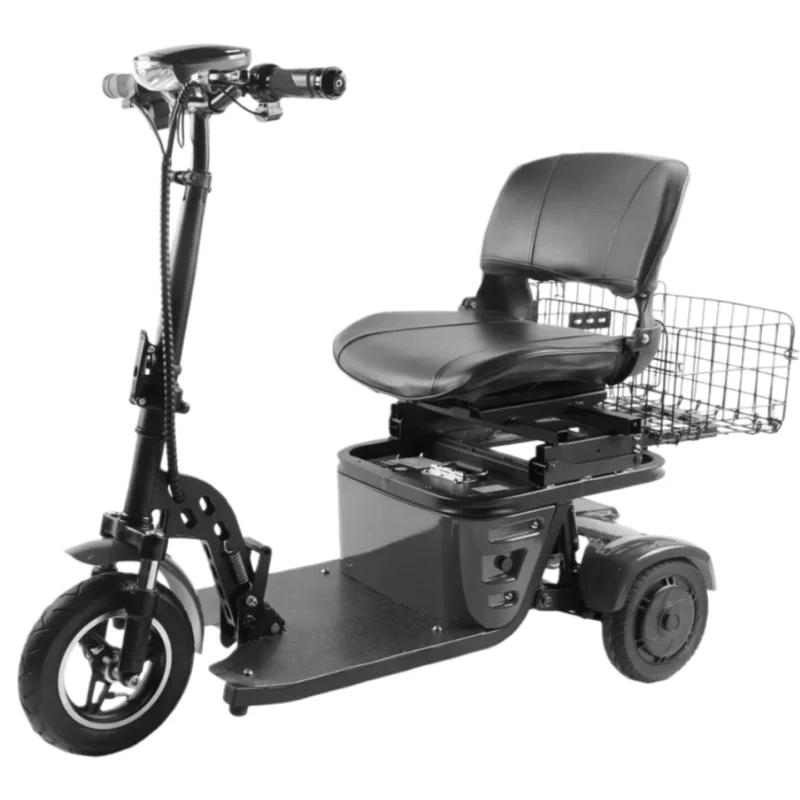 500W Opvouwbare Elektrische Driewieler Voor Ouderen Reizen 36V15.6Ah Lichtgewicht Elektrische Scooter 3 Wielen Met Zitplaats Volwassenen