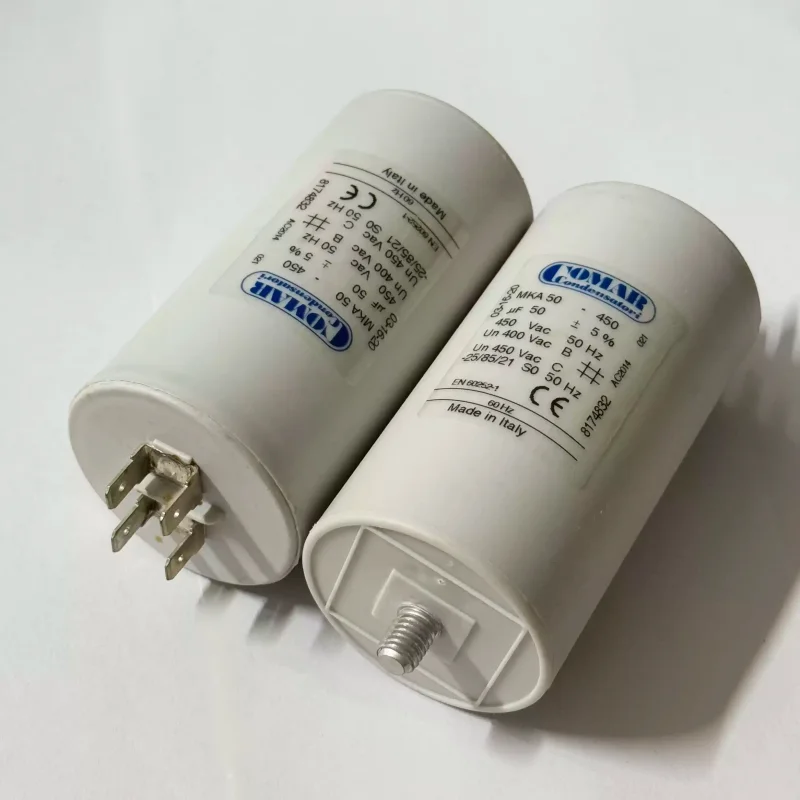

450V50UF Italy COMAR MKA50-450 50uF 450V fan motor starting and running capacitor