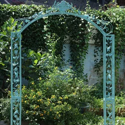 European style Vintage Iron Archway for Climbing Plants Vine Flowers Trellis Outdoor Garden Wedding Props