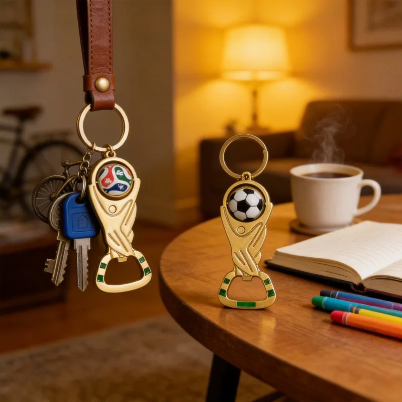 2026 World Football Keychain Bottle Opener Football Fan Comm