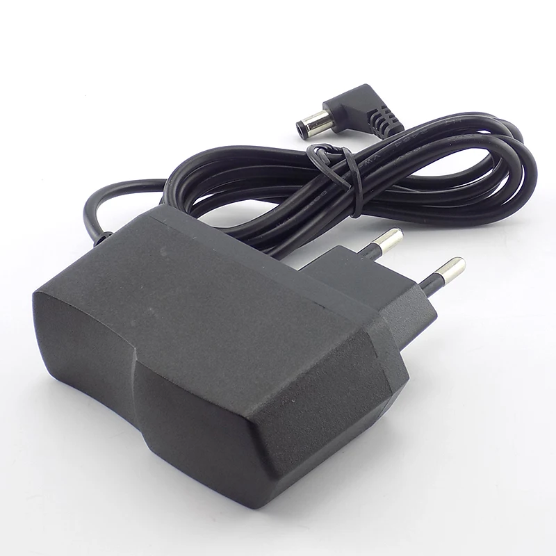 EU Plug AC100V-240V to DC 9V 1A Power 1000mah Power supply adapter reverse polarity Negative charger Converter 5.5mmx2.5mm