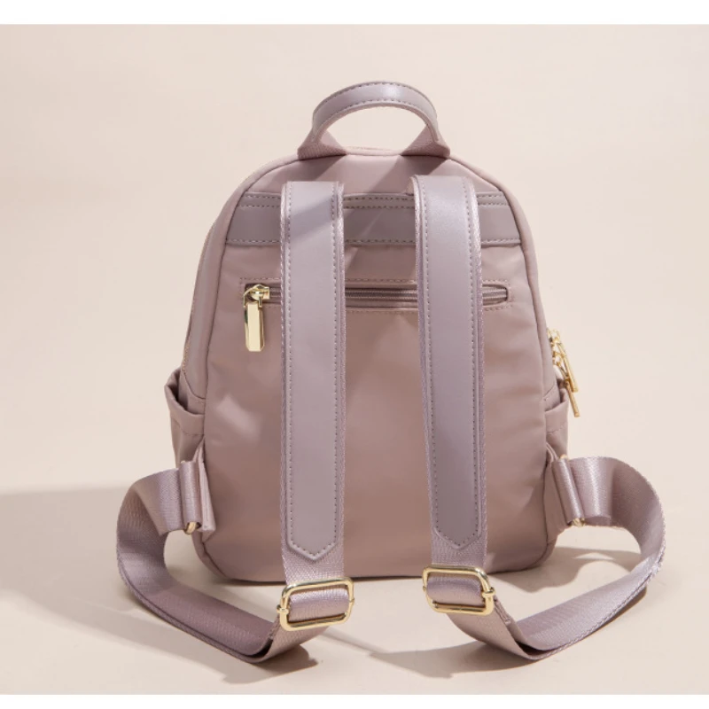 Fashionable and Casual Solid Color Oxford Waterproof and Wear-resistant Large Capacity WOMEN'S Backpack for Commuting and Travel