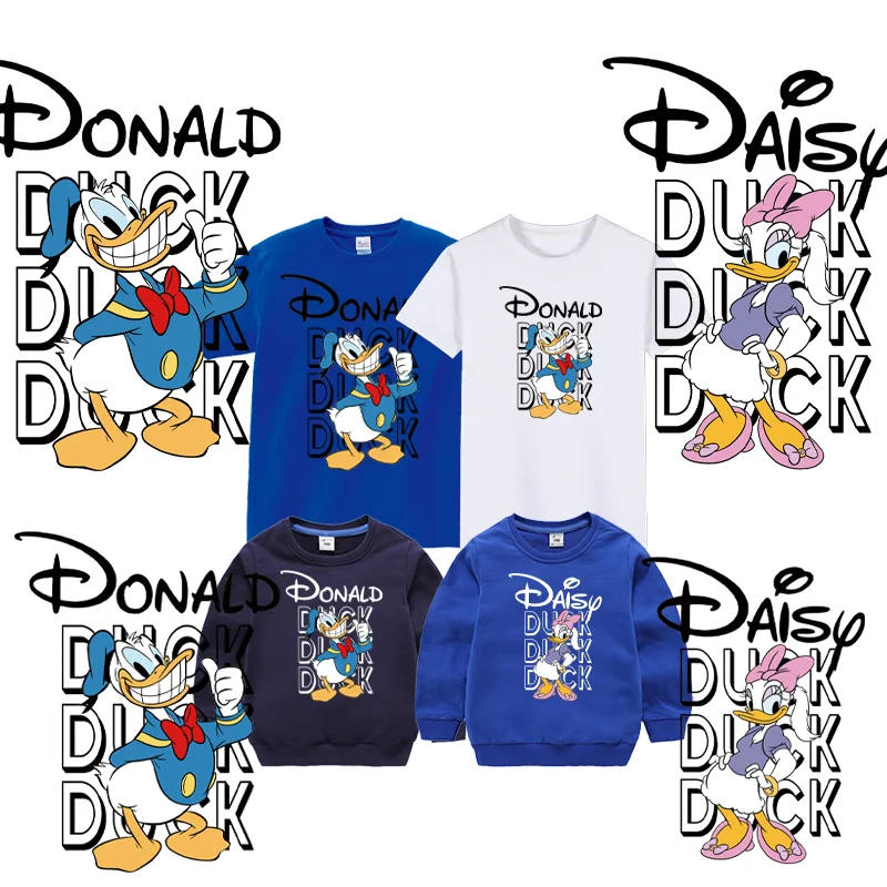 Disney Donald and Daisy Duck Heat-Adhesive Patches For Clothes DIY Pattern Printed transfers stickers for clothes