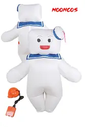 Stay Puft Marsh Mallow Cosplay Unisex Inflatable Suit Ghost Cos Busters Cosplay Man Bodysuit Costume Outfits Halloween For Adult