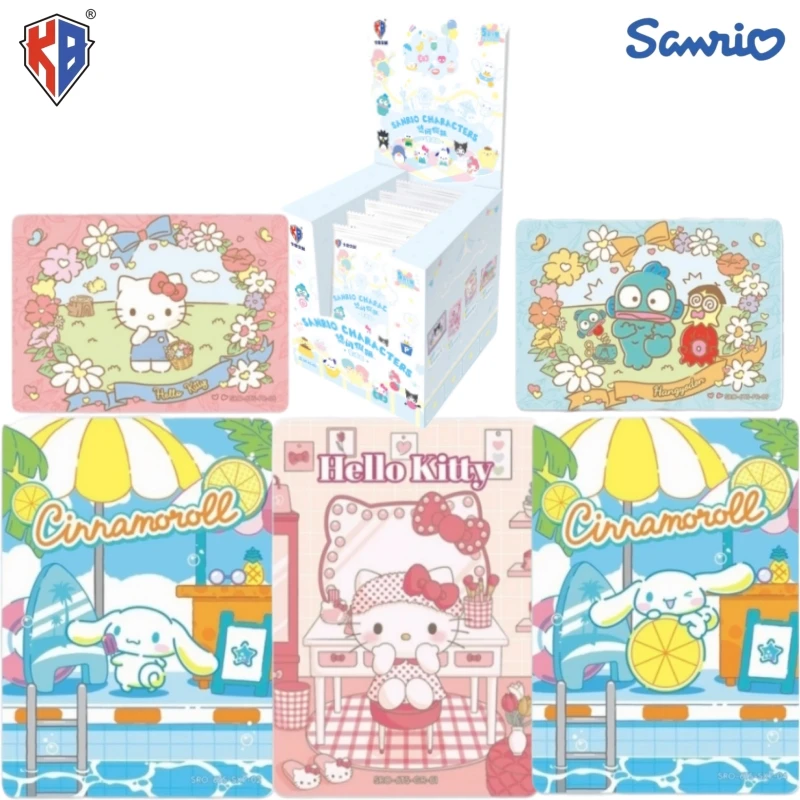 Official Genuine KABAO Sanrio Leisurely Holiday Series Cards Anime Peripheral Cute Character Collection Cards Exquisite Gifts
