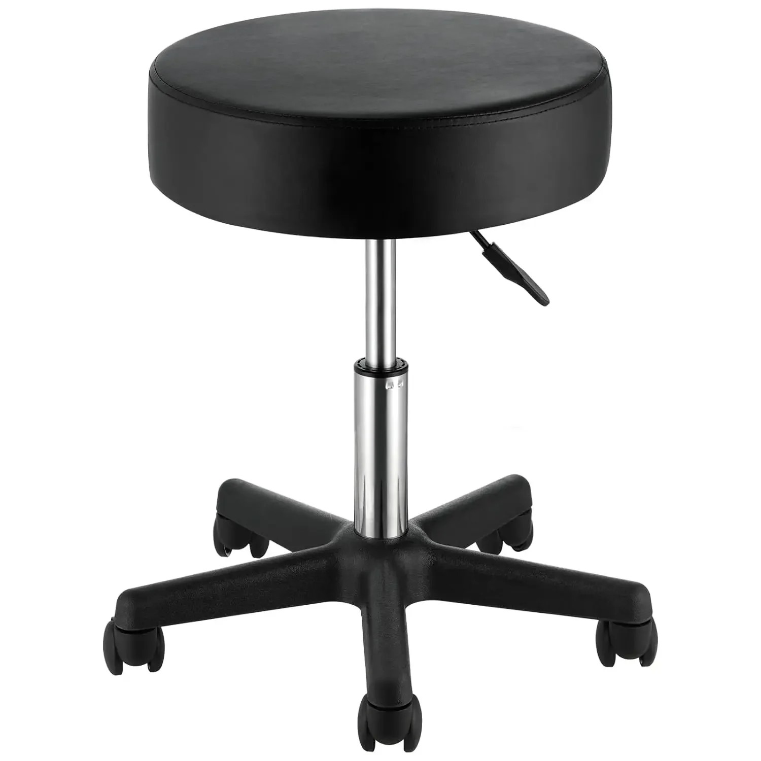 Rolling Stools with Wheels, 400 LBS Weight Capacity Adjustable Height Stool with Ultra-Thick Seat Cushion