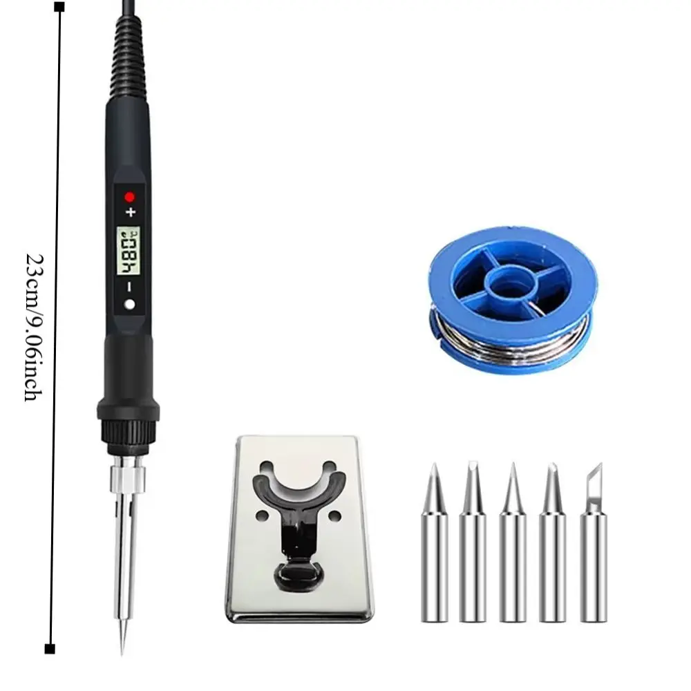 80W Electric Soldering Iron Digital Display Solder Tin Electronic Welding Repair Tools Iron Tips Adjustable Temperature