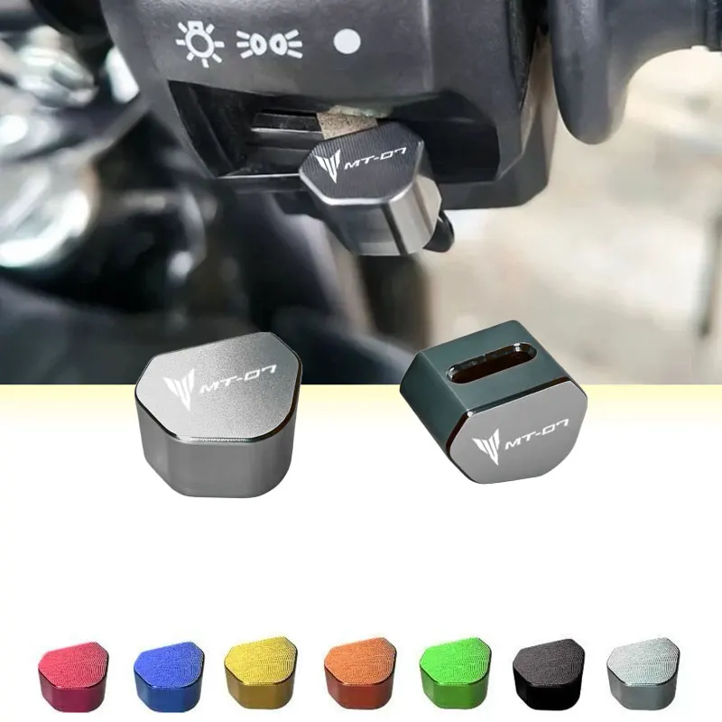 For Yamaha MT07 MT MT-07 CNC Aluminum Motorcycle Handlebar Switch Button Cover Turn Signal Protective Caps