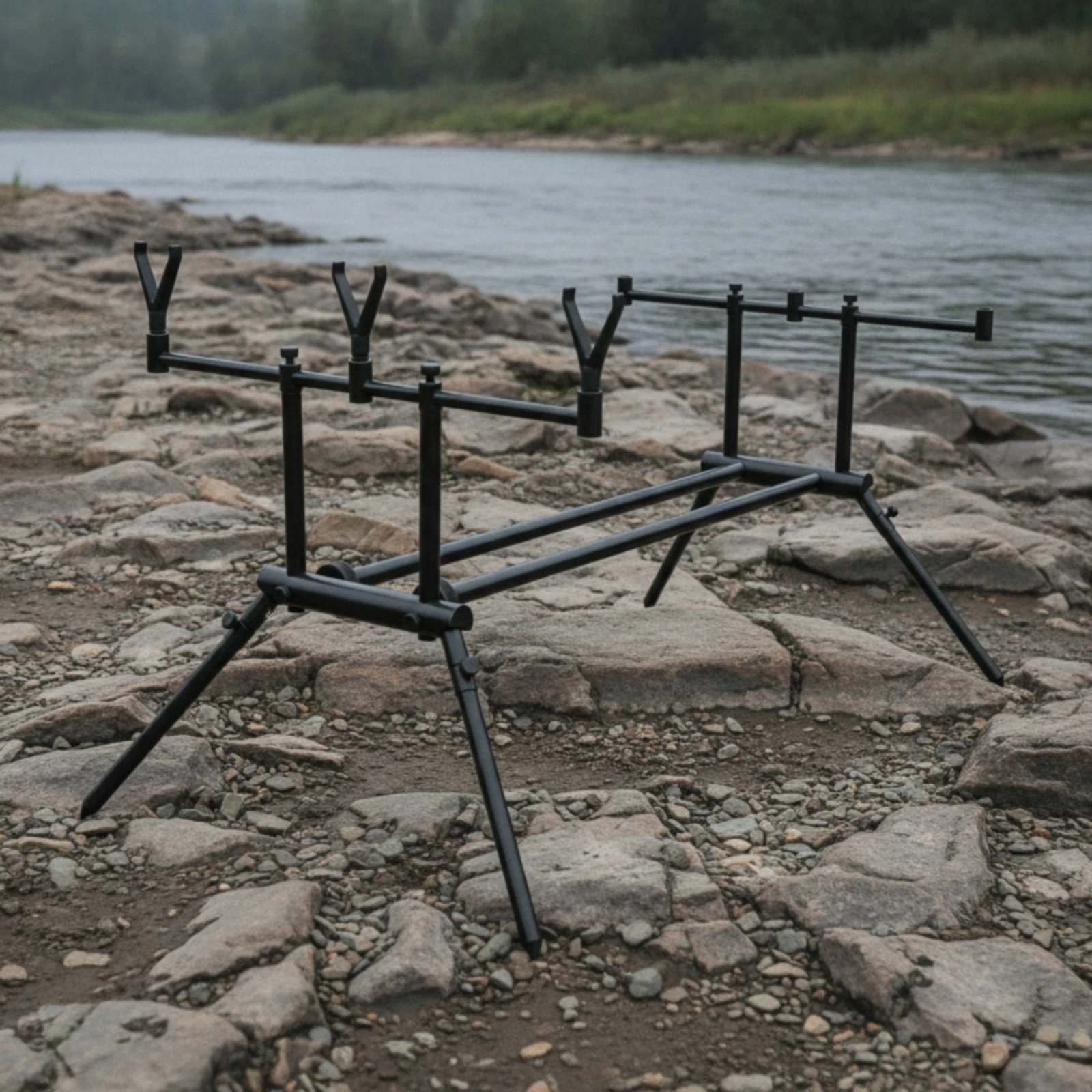 Fishing Rod Support Stand Sturdy Fishing Rod Stand Stable Easy to Disassemble for Anglers
