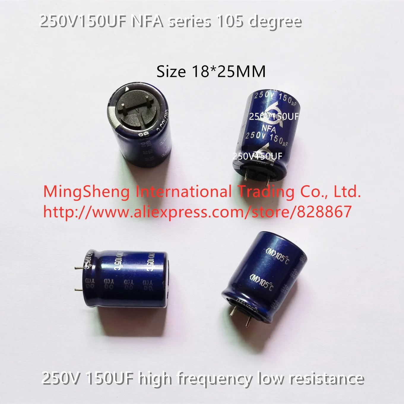 Original new 100% 18*25MM 250V150UF 105 degree 250V 150UF high frequency low resistance (Inductor)