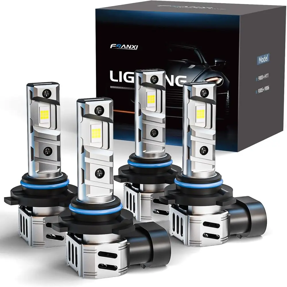 

120W 32000LM 6000K Cool White Fog Lights Set, 1:1 Design, Cooling Fan, Plug and Play, 4-Pack