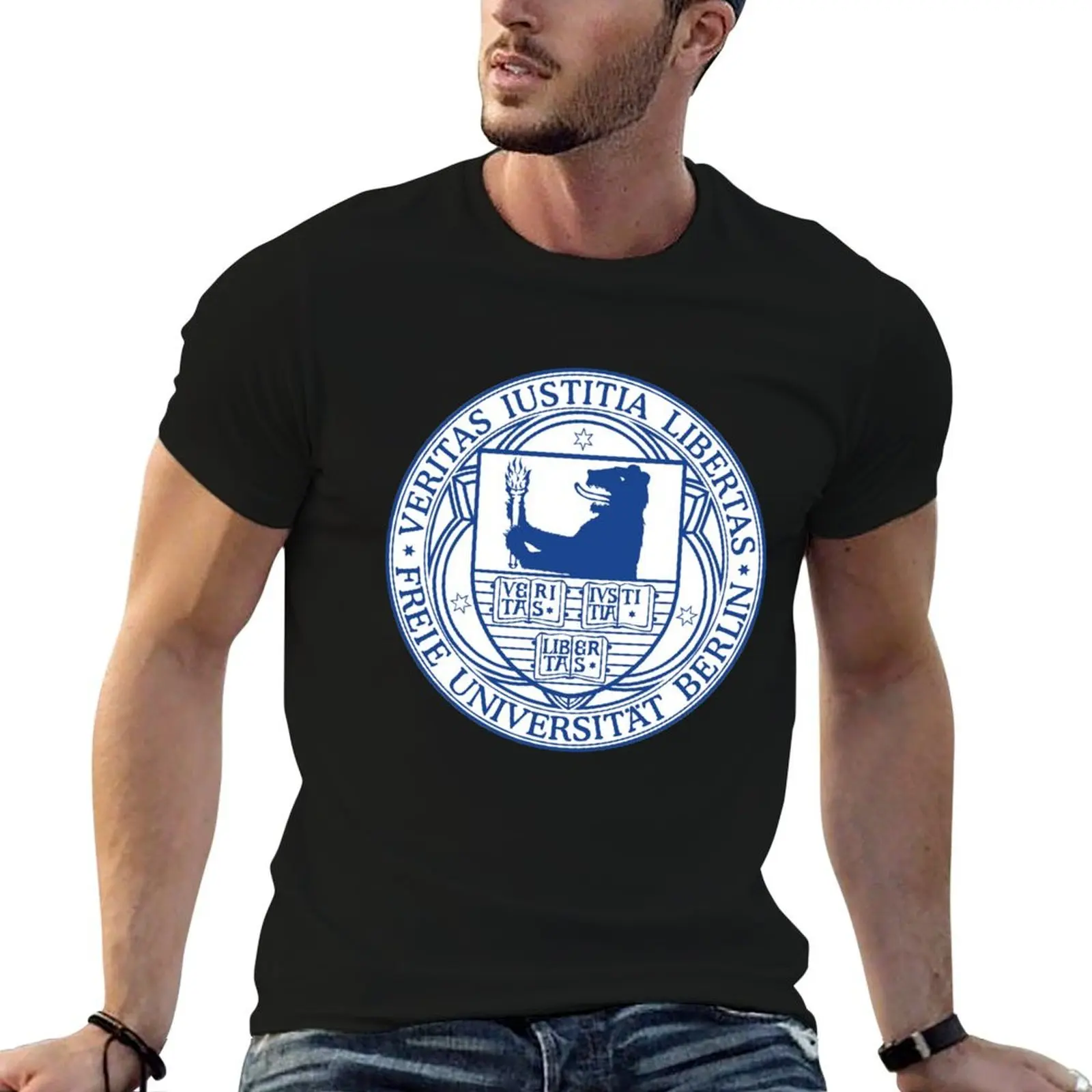 University of Berlin T-Shirt basketball graphic tees street wear graphic t shirt vintage mens fashion