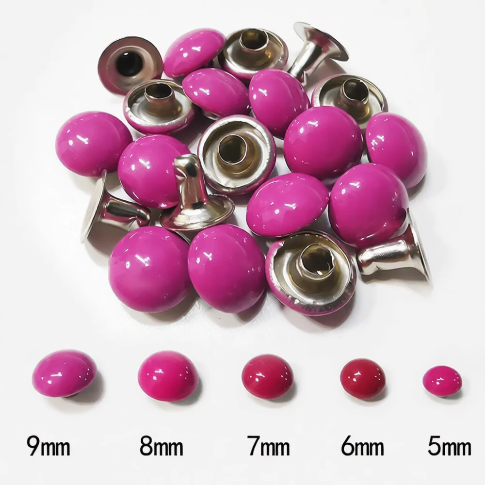 Mushroom Head Metal Rivets Studs For DIY Crafting Leather Apparel Shoes Bags Decoration Auto Interior Shift Accessories