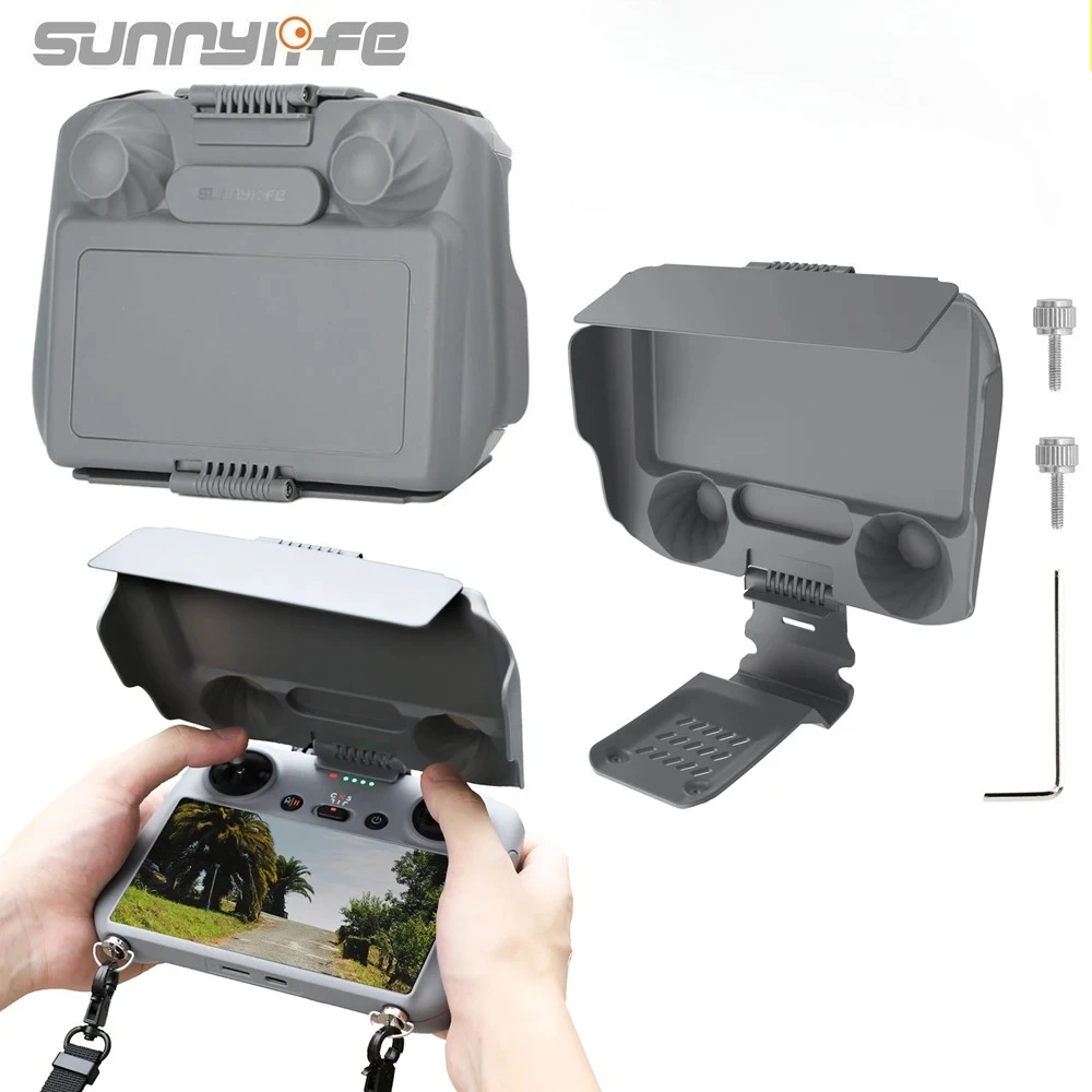 Sunnylife RC 2 Sunhood Joysticks Protector Sunshade for DJI Mini 4 Pro/Air3/Flip RC 2/1 Remote Controller Full Screen Protection