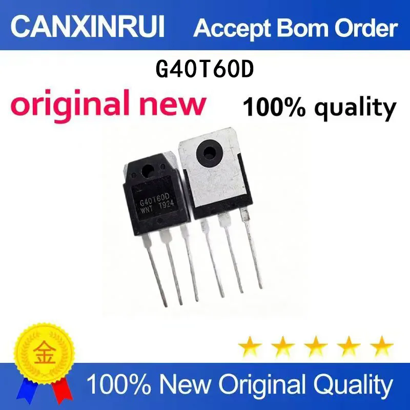 

(5-100 Pieces) New G40T60D TO-3P N-channel Field Effect Transistor 600V 40A Spot Chip IC