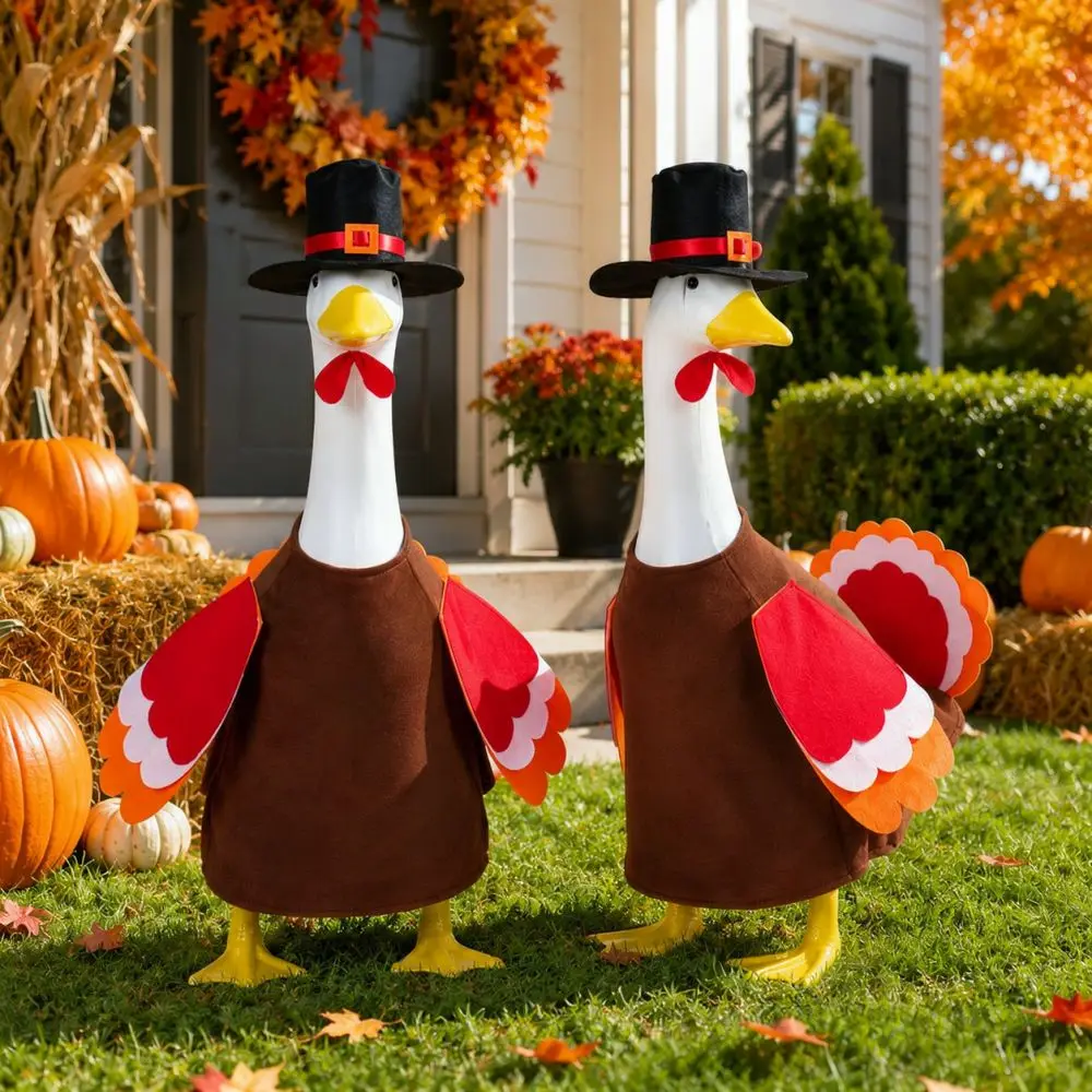Thanksgiving Turkey Suit For Porch Goose Garden Decor Outdoor Lawn Ornament Holiday Yard Decoration Supplies