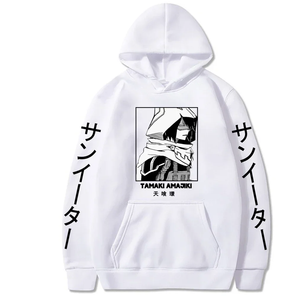 Japan Anime My Hero Accaademia Print Hoodies Harajuku Tamaki Amajiki Sweatshirt Streetwear Fashion Women Men Top