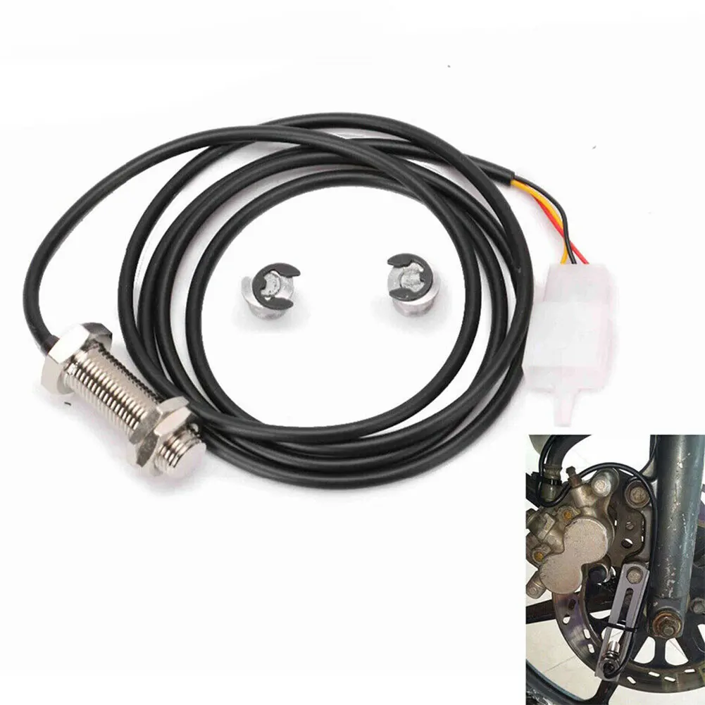 

For Motorcycle Speedometer Sensor Cable with 2 Magnets Odometer Connection 59 Inch Length 3 Pin Design for Accurate Readings
