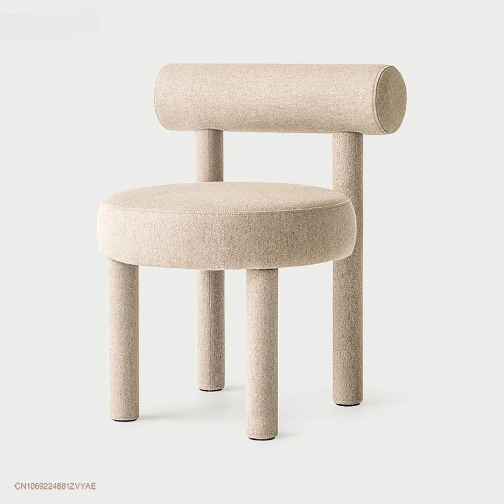 مسند ظهر إبداعي مريح منجد لتناول الطعام كرسي غرفة النوم كرسي ماكياج القهوة البراز خلع الملابس البراز أثاث الفندق الترفيه