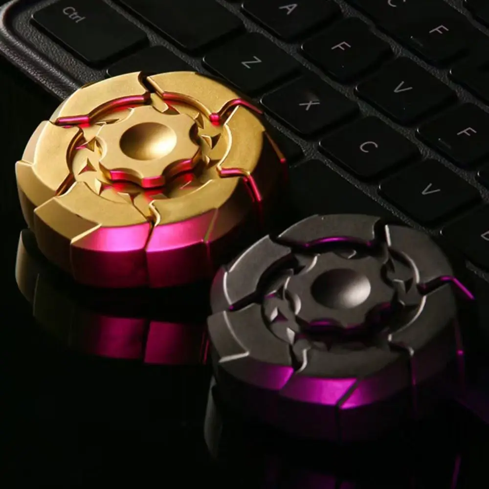 Luminoso Luminoso Fidget Spinner Rodamiento Silencioso Durable Spinning Top Rotator Diseño 360 °   Giroscopio Giratorio Infantil