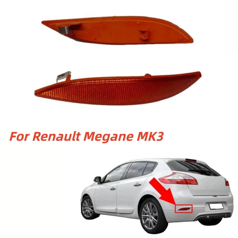 

Car Rear Bumper Reflector Light Lens Red Left Right Side For Renault Megane MK3 265600004R Car Lamp Light Accessories