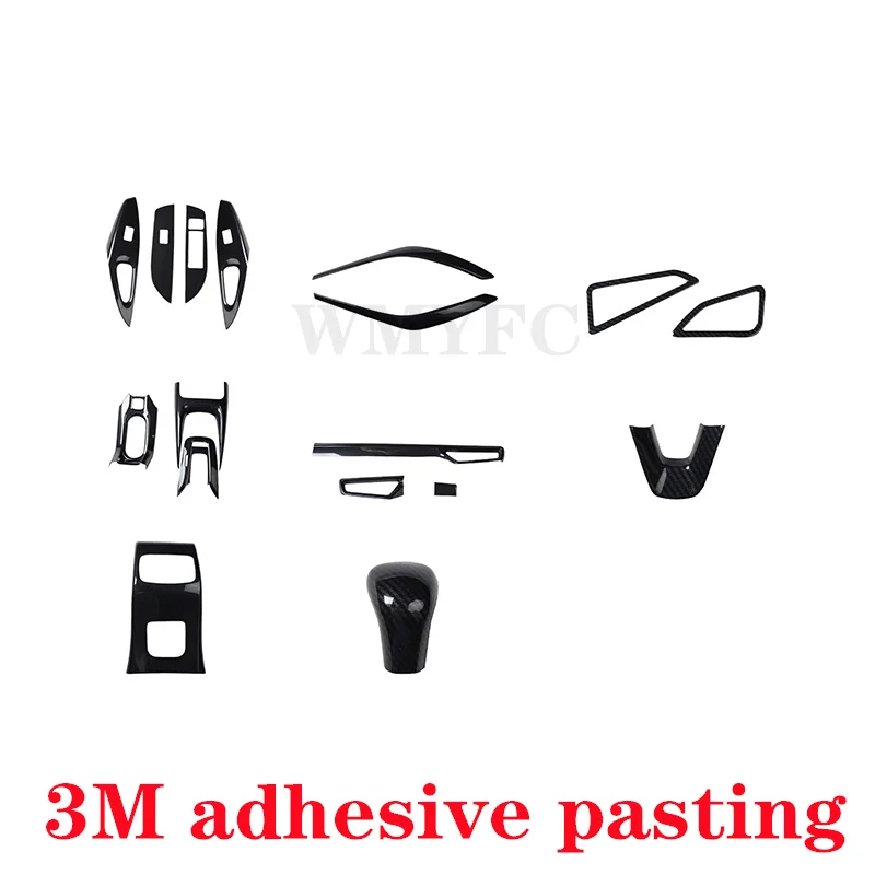 Interior Trim Accessories Gear Panel Outlet Door Handle Steering Wheel Stickers For Toyota Corolla Hatchback Hybrid 2019-2023