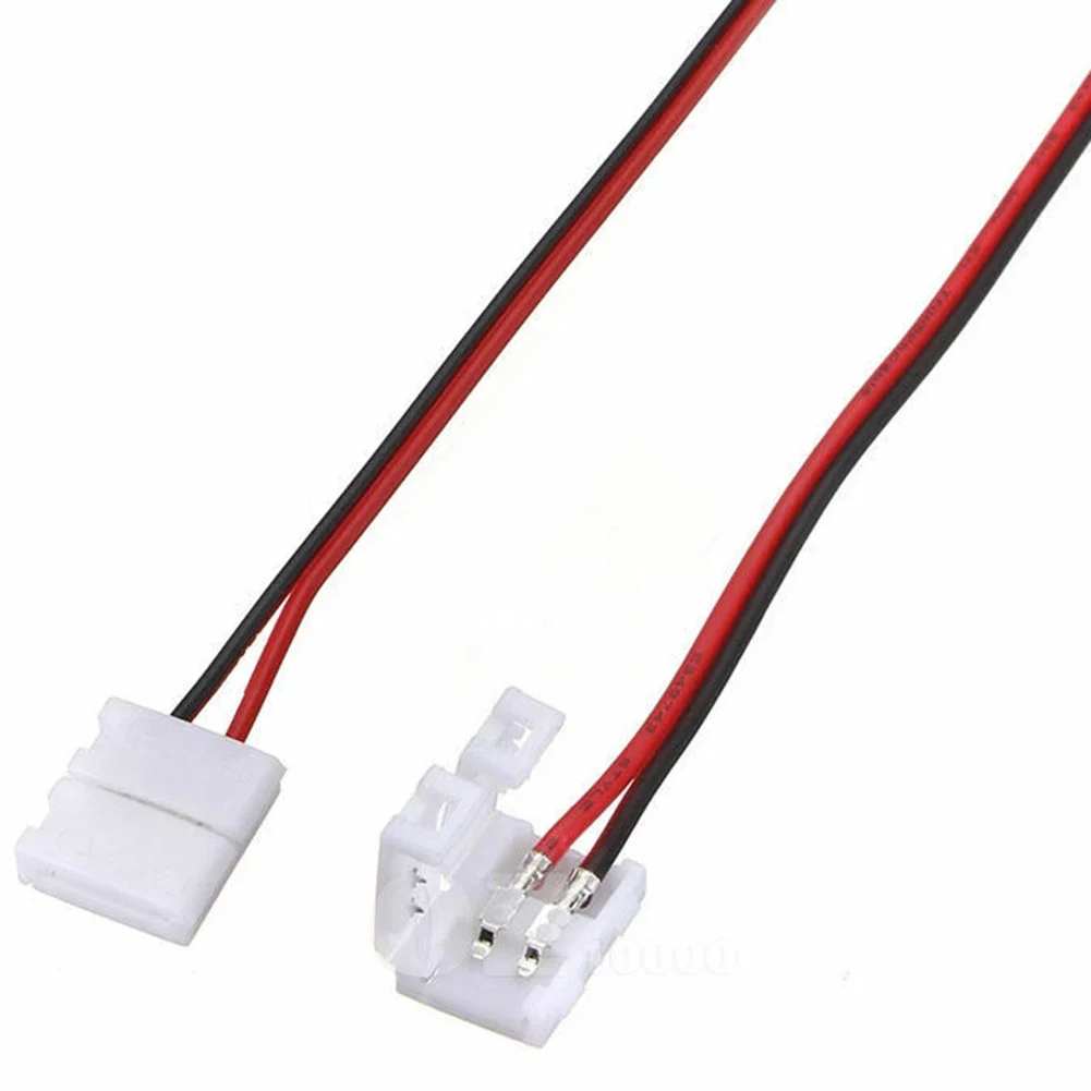 Easy To Use LED Strip Light Connector For 5050 And 5630 Single Color LED Strip 10MM PCB Board Adapter Pack Of 10 image 4