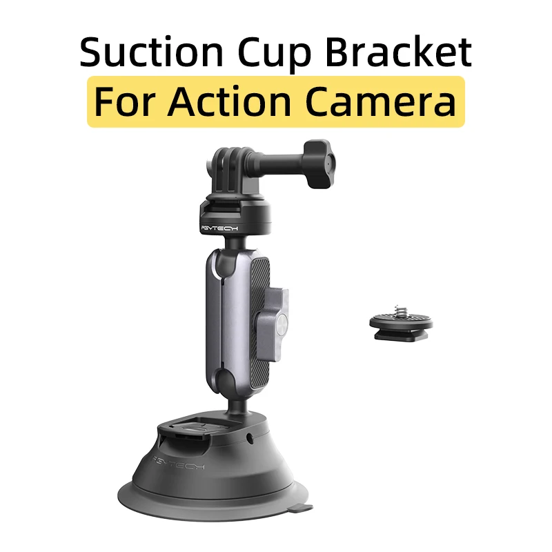 ل DJI Action 4/GoPro 11/Insta360 X3 كاميرا رياضية سيارة الزجاج مصاصة قوس عمل كاميرا شفط كأس جبل تحديد الملحقات