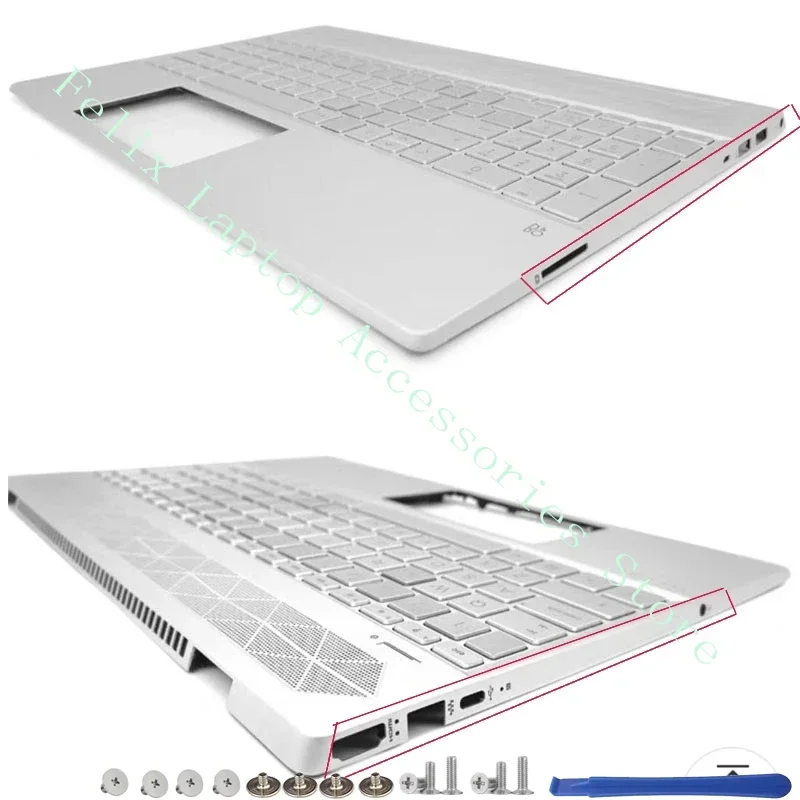 Imagem -04 - Capa Base de Teclado Palm Pad para hp Pavilion 15-cw 15-cs Tpn-q208 Tpn-q210 Laptop Novo