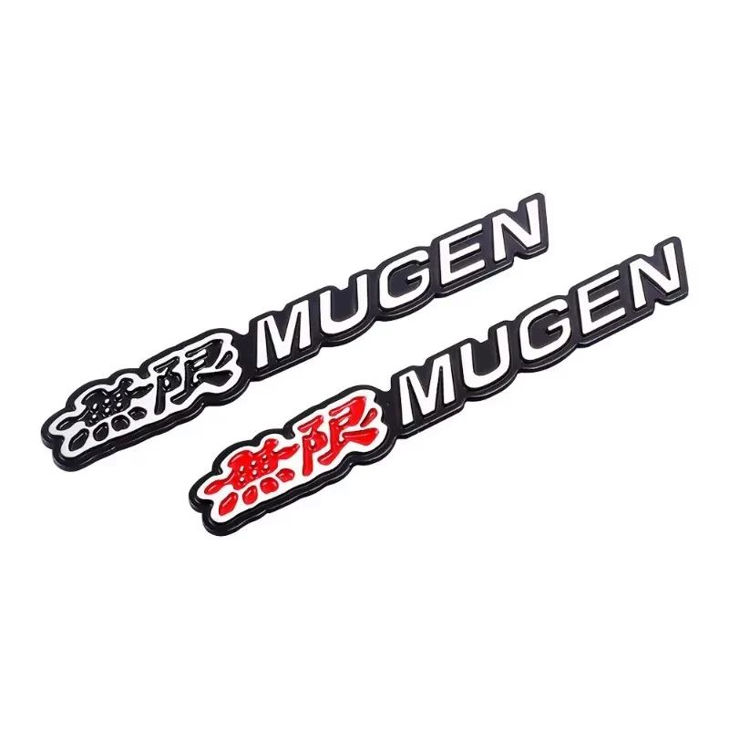 

3D Metal Mugen Logo Emblem Car Rear Trunk Sticker Fender Side Badge Decals For Honda Civic Accord TypeR TypeS Fit Jazz Styling