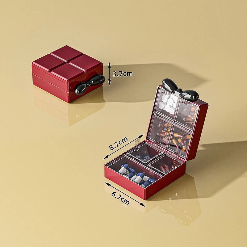 

Portable Medicine Box Seven Days A Week Medicine Storage And Packaging Portable Medicine Dispenser Medicine Reminder Storage Box
