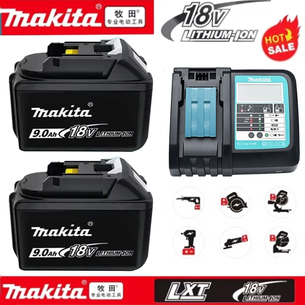 

18V Makita Battery BL1815 Rechargeable 9Ah 6Ah 5AH3AH Battery BL1830 BL1860 5000mAh Electric Tool Battery without Makita Charger