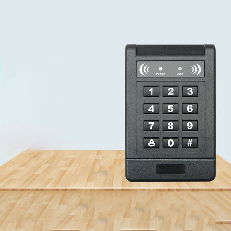 125KHz Security Access Control Keypad, EM ID Keypad Reader with Backlit, Door Access Control, Stand-Alone Keypad, 1000 Users