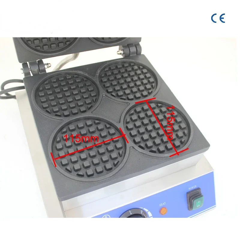 CE approved 110V/220V commercial  electric 4 pcs bubble waffle maker waffle baker cake oven customs iron waffle machine