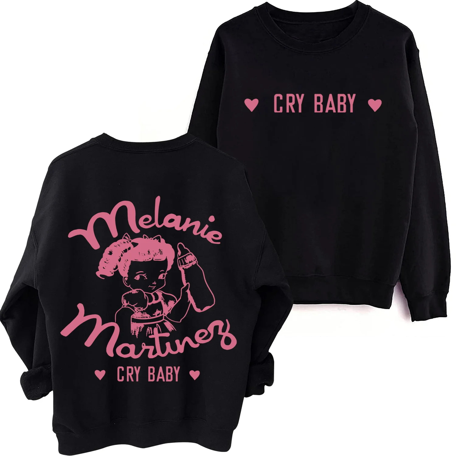 Melanie Martinez Sweathsirt Cry Baby Man Woman Harajuku Round Neck Long Sleeve Oversized