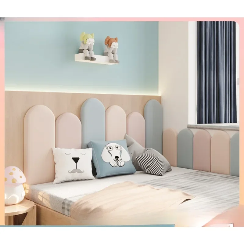 Children's Room 3d Wall Stickers Anti-collision Soft Bag Bed Head Backrest Rice Bedroom Protection Wallboard Self Adhesive