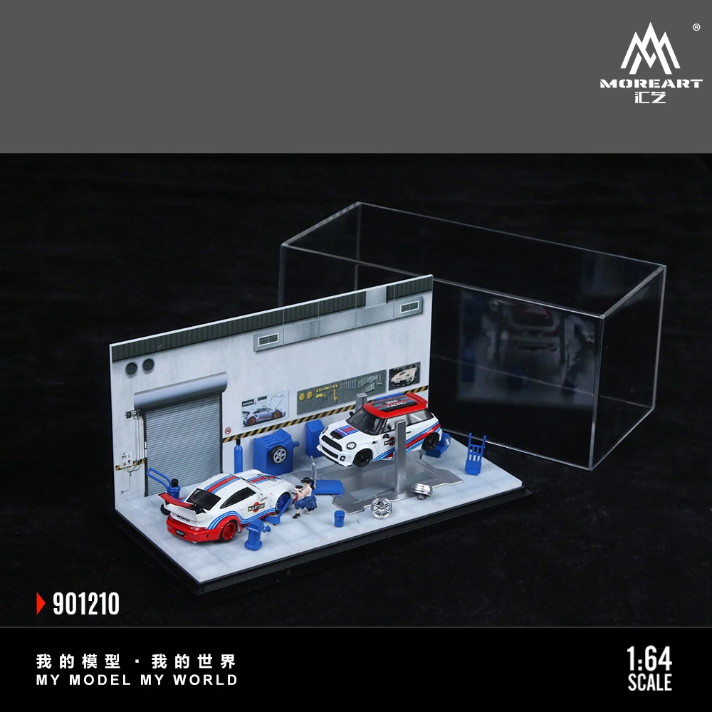 

TimeMicro & MoreArt 1:64 Авторемонтная мастерская Тематический акриловый набор