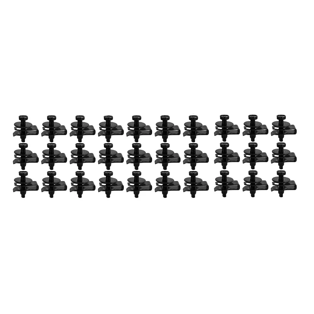 1/4 Inch U-Nut Clips with Hex Head Bolts Kit for Automotive Exterior Parts Including Bumpers Grilles and Trims