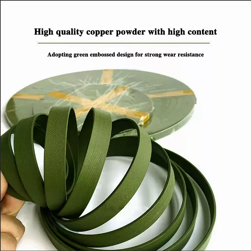 

Hydraulic Cylinder PTFE Bronze Guide Belt/ring Wear-Resistant Support Ring Sealing Ring 9.7x3mm, 10M