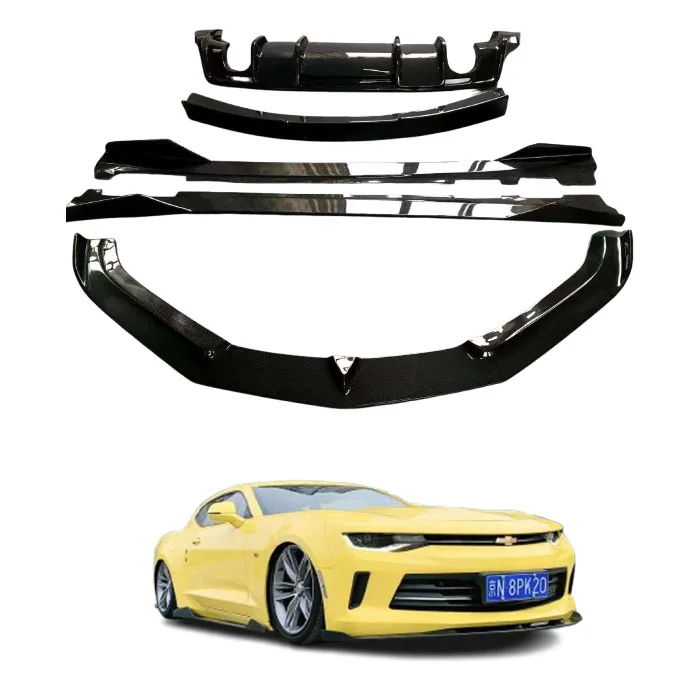 

YG style Body kit for chevlet Camaro upgrade High quality carbon Front lip Rear diffuser Side skirts Perfect fit Body kits